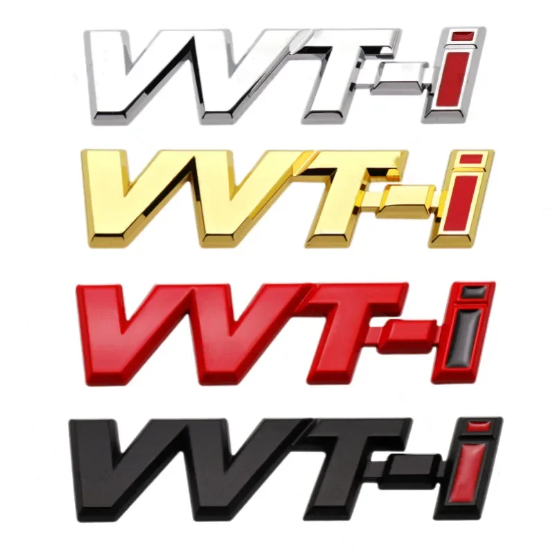 ثلاثية الأبعاد المعادن VVTi شعار رسالة سيارة درابزين شعار الخلفي الجذع شارة لتويوتا كامري كورولا يارس RAV4 أوريس VVT I ملصق اكسسوارات