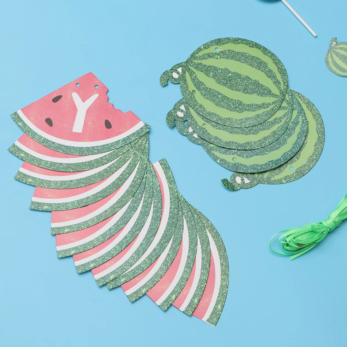 

28 Pcs Watermelon Themed Ornaments Birthday Party Supplies Ingredients Decoration Baby