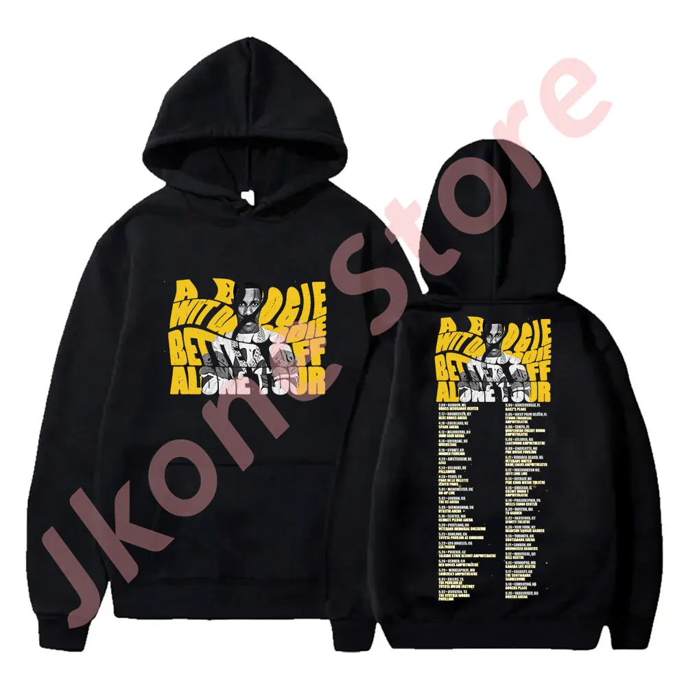 

Толстовка с капюшоном A Boogie wit da, худи с надписью Better Off Alone Tour Merch для женщин и мужчин, модный Повседневный пуловер, свитшоты