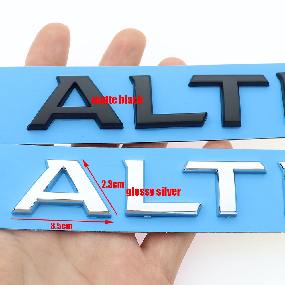 1PC 3D ABS ALTIMA Car Letter Logo Sticker Tail Bumper Badge Auto Rear Trunk Emblem Decals Styling Accessories RC