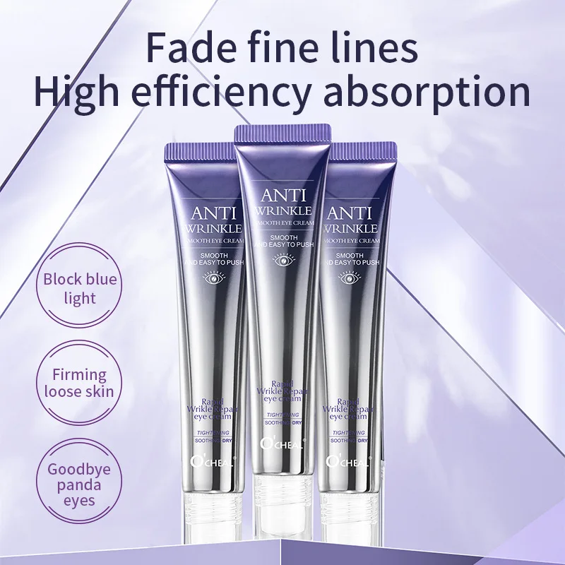 Crema Contorno de Ojos con Rodillo Masajeador para Reducir Arrugas y Ojeras, Reafirmante e Hidratante, con Ácido Hialurónico, Productos para el Cuidado de la Piel del Contorno de Ojos