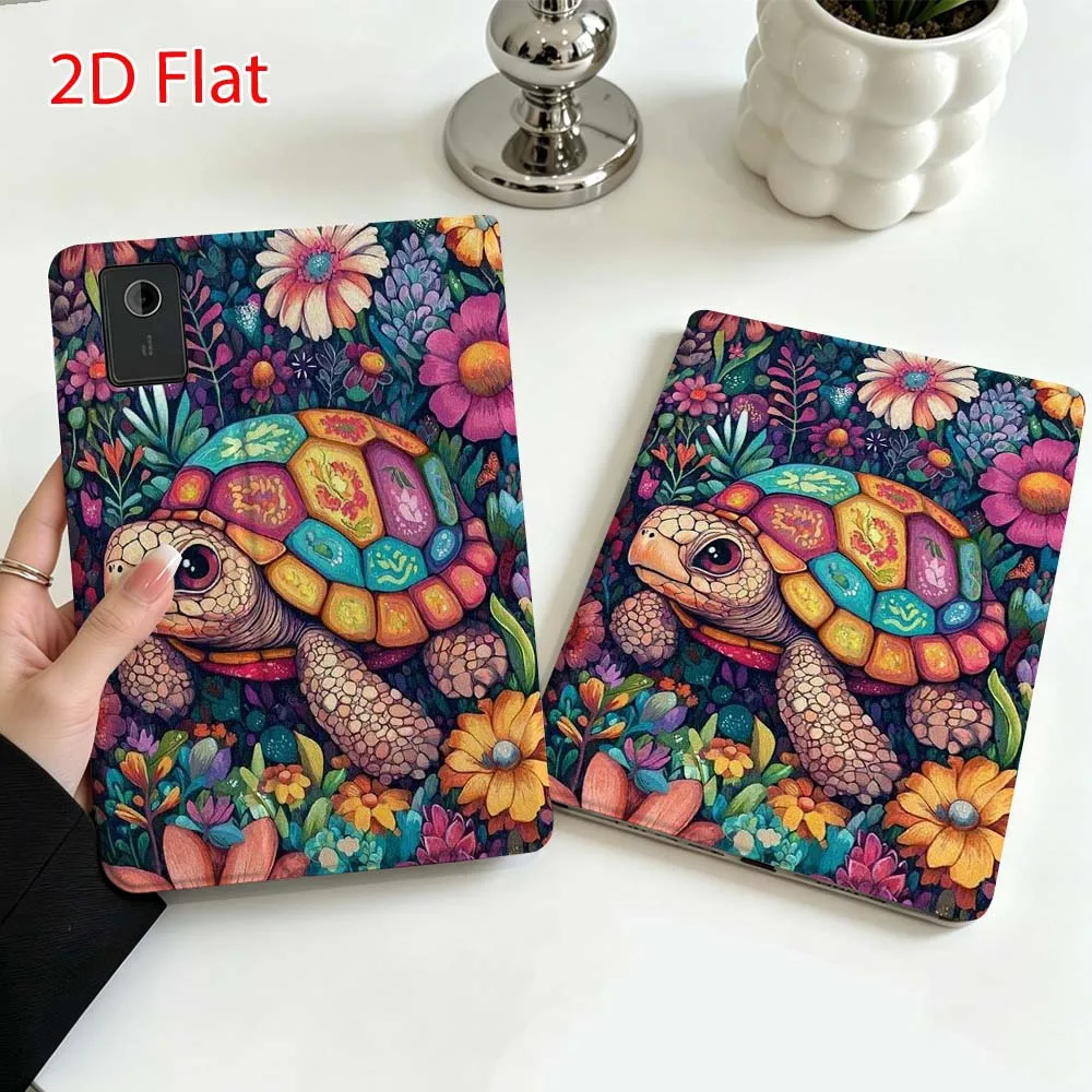Flower Turtle Pattern Soft For Lenovo Xiaoxin Pad Pro Tab P12 P11 11 13 11.2 inch K11 Plus Pen Tray Tablet Case