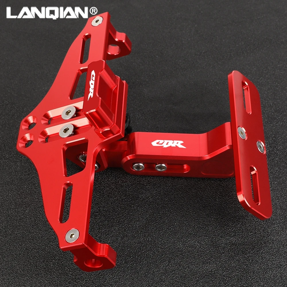 

FOR HONDA CBR1000RRR CBR1100XX CBR125 CBR125R CBR150R CBR250 CBR250R Motorcycle Adjustable License Plate Holder Bracket LED