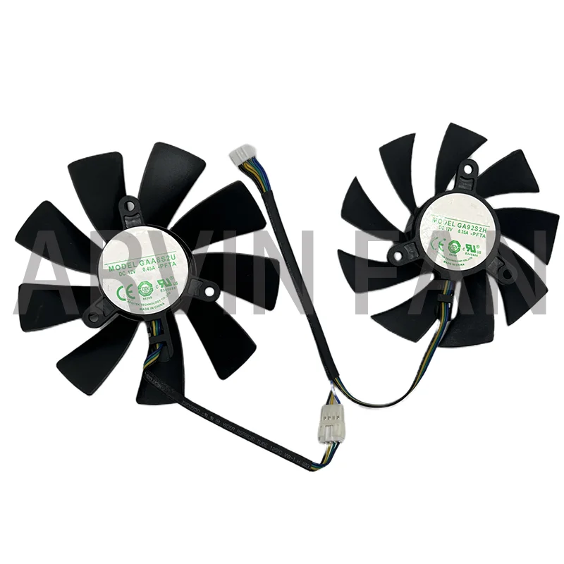 2 buah/set Fan (95MM) ZT-P10710G-10P (85MM), kipas pendingin GPU, untuk GTX 1080Ti ZT-P10810G-10P, untuk GTX1070 Ti MINI