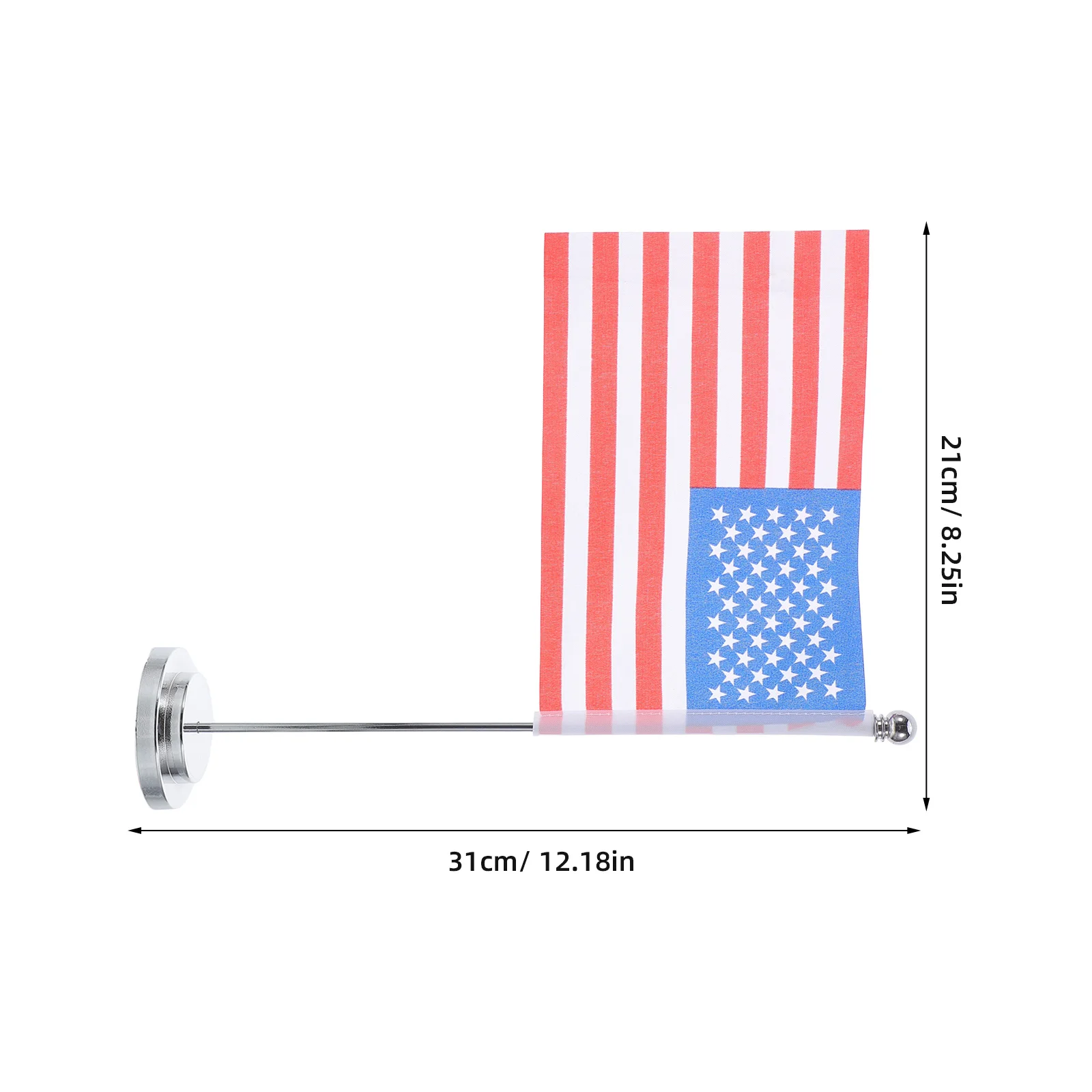 علم مكتب أمريكي صغير الولايات المتحدة الأمريكية الجدول العلم الحديد الوقوف الوطني سطح المكتب الديكور قاعدة مستقرة مكتب المنزل الجدول زخرفة