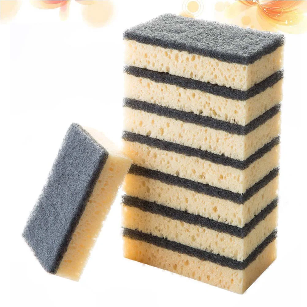 8 PCS Cleaning Sponge Wash Kitchen Dish Washing Dishwasher Cleaner for Scrubber Household