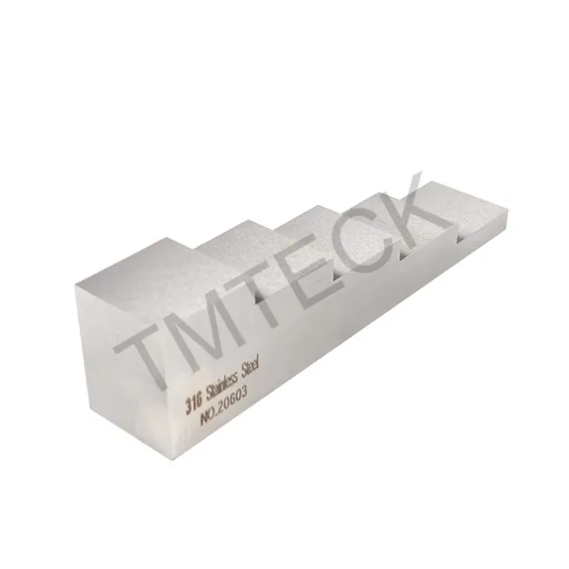 كتلة اختبار 5 خطوات لقياس سمك 5-10-15-20-25 مم 316 من الفولاذ المقاوم للصدأ