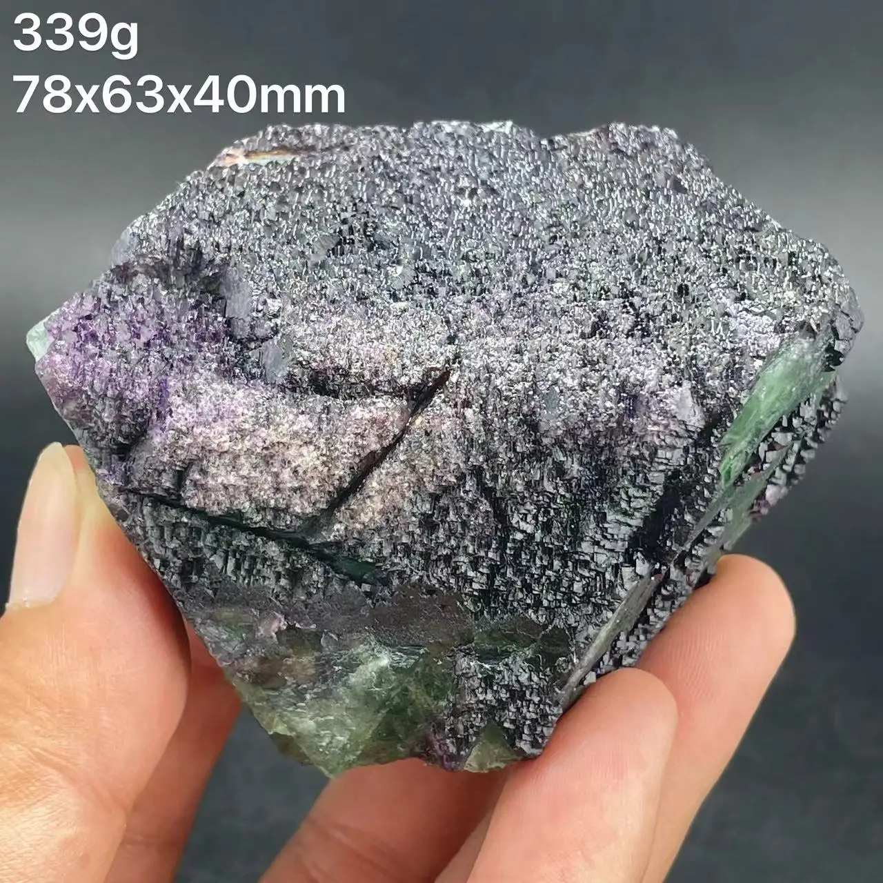 

new! 100% natural purple staircase green fluorite UV blue fluorescent healing crystal from Inner Mongolia