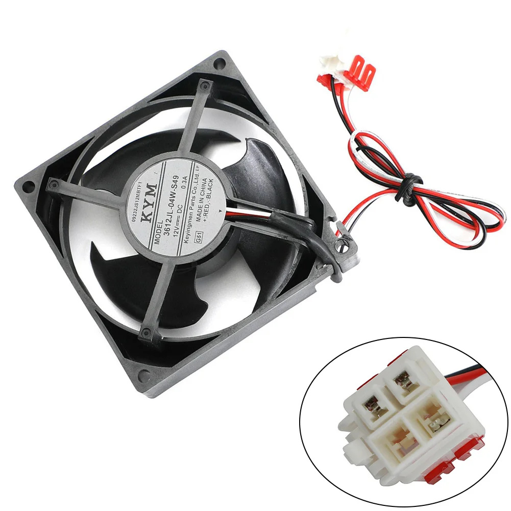 

1Pcs For Refrigerator 3612JL-04W-S49 12V/0.3A Cooling Fan For NMB-MAT Model 92mm Refrigerator Rotary Motor Fan Assy For Samsung