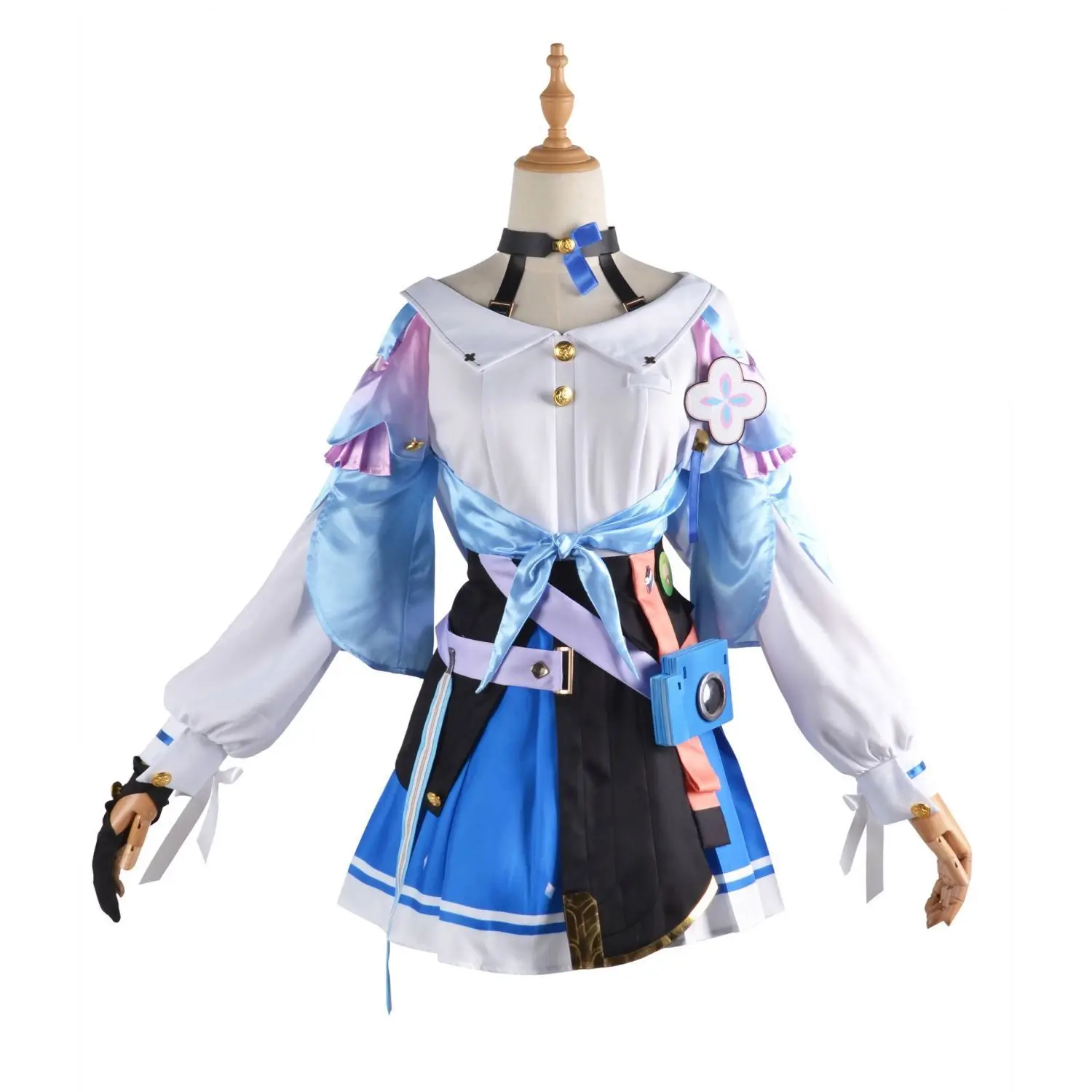 

Game Honkai Star Rail 7th March Cosplay Costumes Uniform Outfit Halloween Party Women Pink Wig March 7th Cosplay Costume