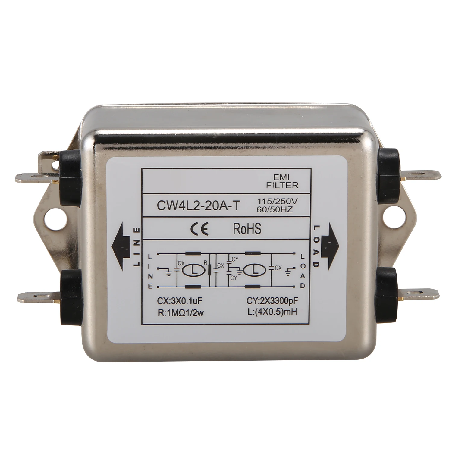 |N06R NEW|  Power Filter CW4L2-20A-T Single Phase AC 115V / 250V 20A 50/60HZ