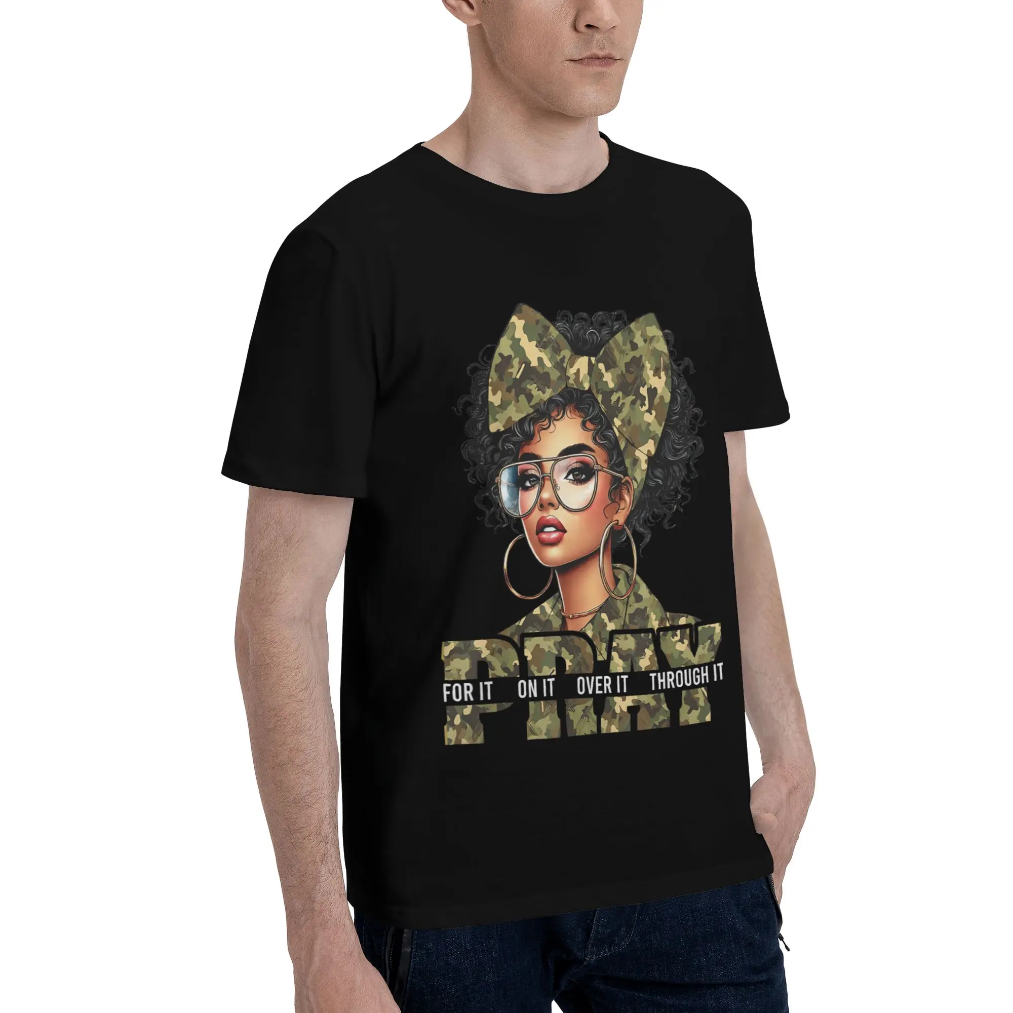 Pratt for Mayor Men's T-Shirt Clothes  Awesome Tee Shirt Short Sleeve fugees 100% Cotton