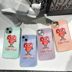 Mafia Of Love Red Heart Pattern Phone Case For Iphone15 14 12 13 Pro Max 11 13 Pro XS MAX 8 7 14promax Plus 2020 XR Phone Cover