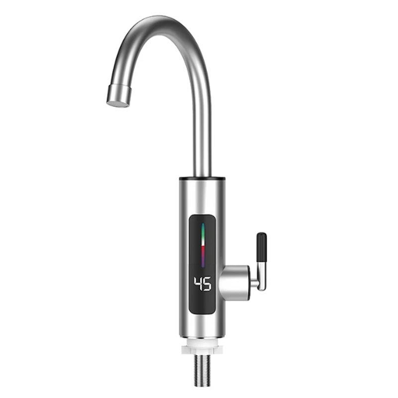 

1 Set Household Kitchen Stainless Steel Three-Second Quick-Heating Faucet EU Plug A