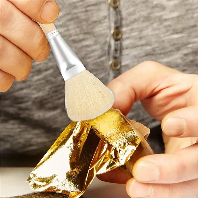 ABLG Mop Brush For Acrylic Painting, Assorted Size Acrylic Paint Brush Set Blending Mop Brushes With Wooden Handle 24PCS Set