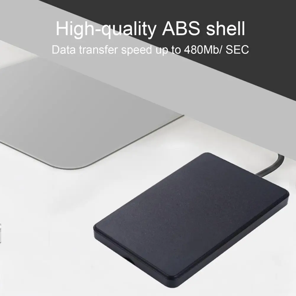 Hard Disc Case 2.5 Inch Slim Portable 2.5 Hdd Enclosure Usb 2.0 External Hard Disk Case with Hi-speed for Drives for Data