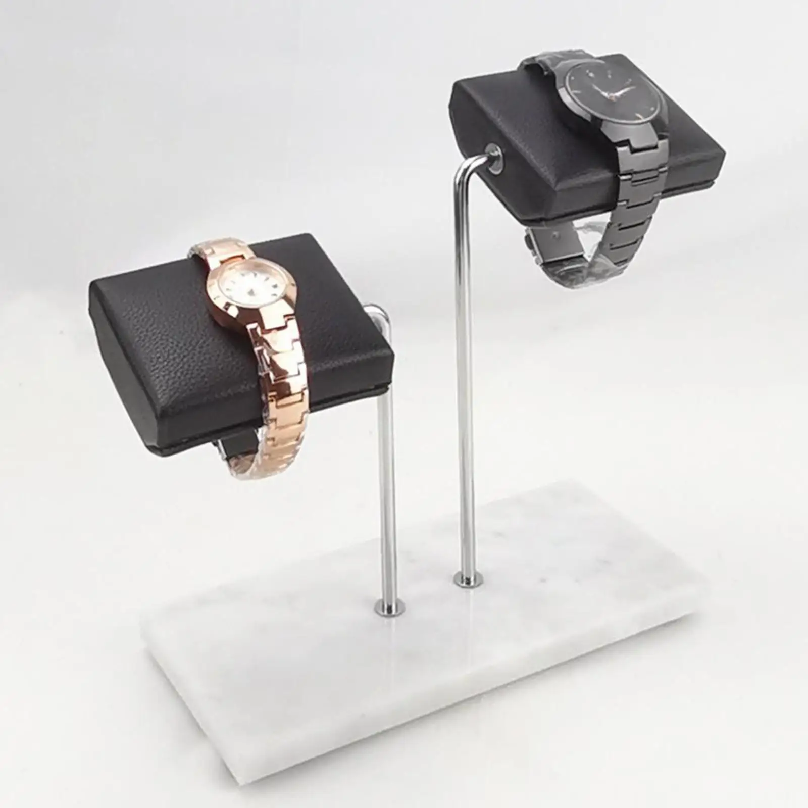 Luxury Watch Display Stand Jewelry Organizer Holder Countertop Vanity Top Jewelry Tower, Mens Gift, PU leather Holder Pillow