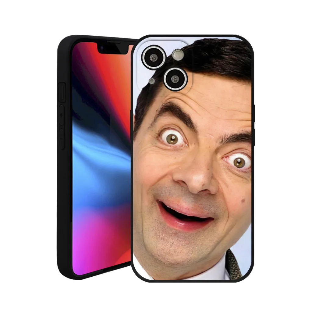 Mr. Bean Phone Case For iPhone 15 Pro Max Silicone Shell