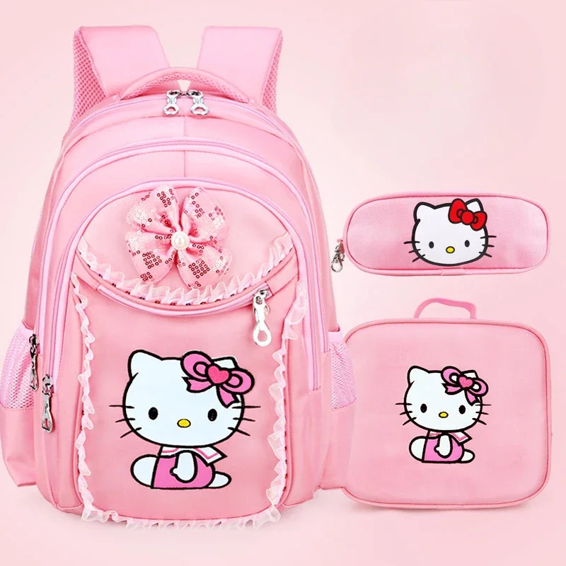 

Hello Kitty children's school bag Sanrio backpack waterproof burden reduction protection spine school bag bags for women