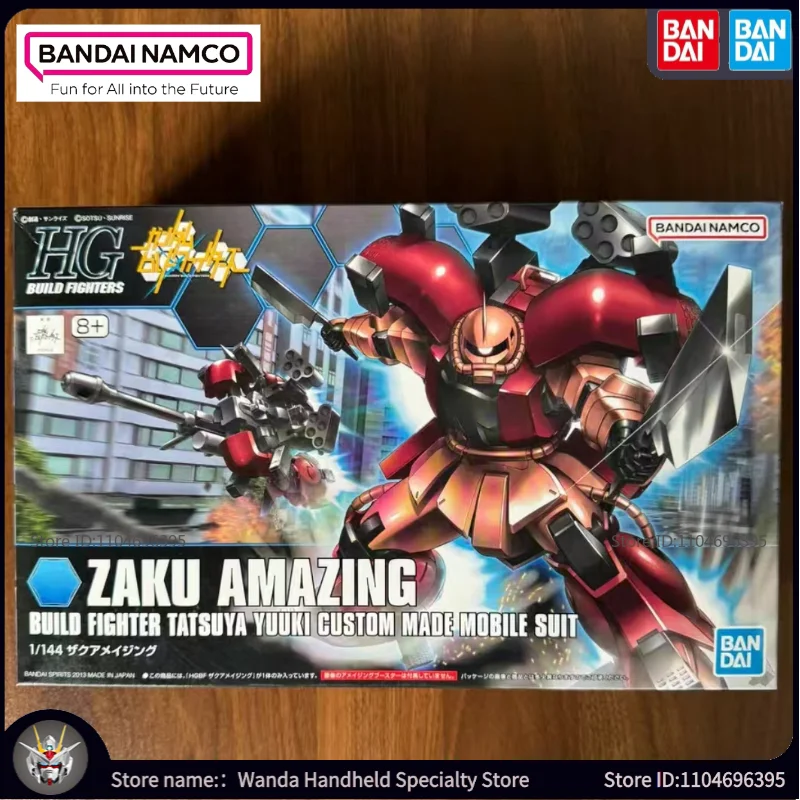 

В наличии Фирменная Новинка Bandai Gundam HGBF 1/144 ZAKU AMAZING Популярная коллекция Сборка Меха Фигурка Игрушки Праздничная подвижная кукла Подарок