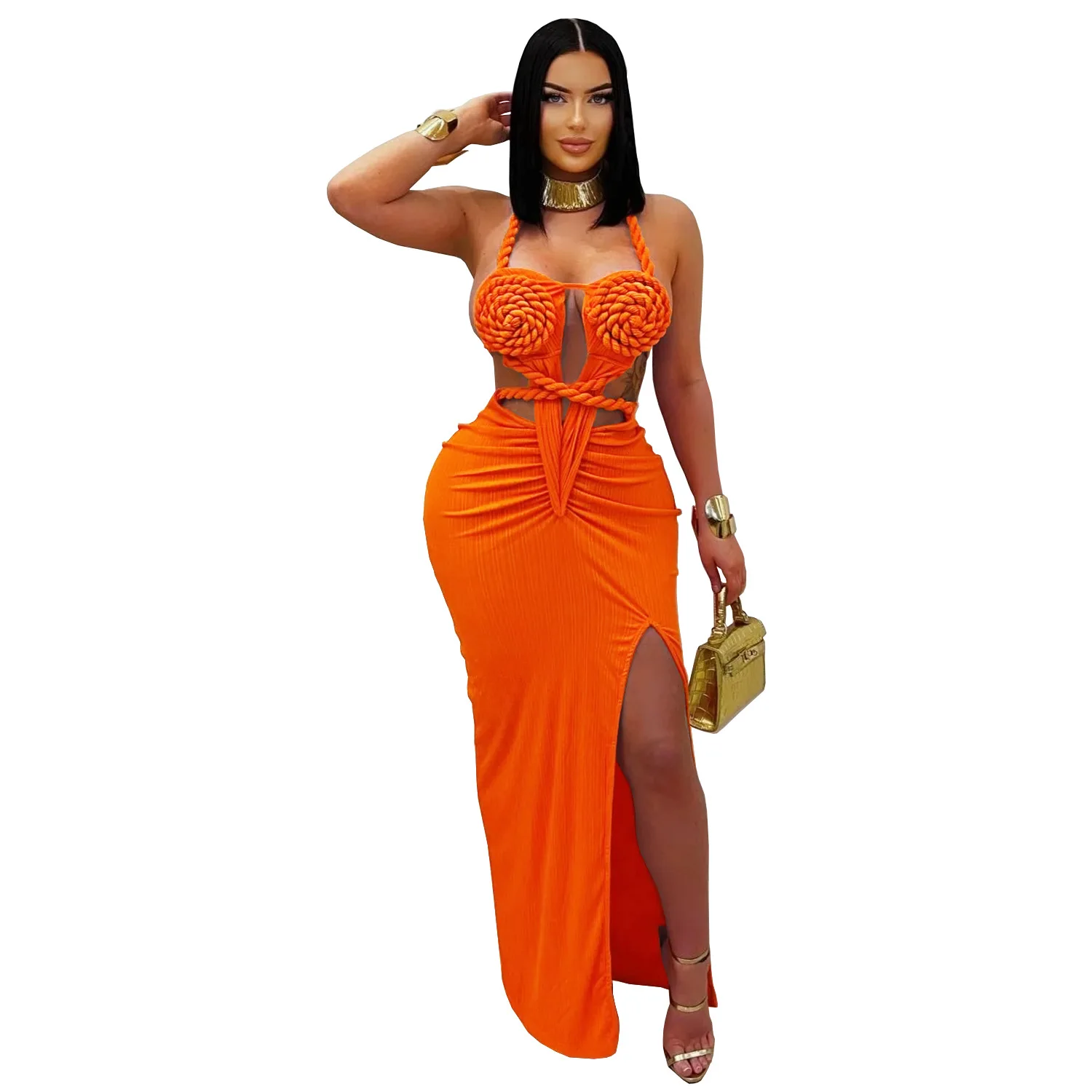 

Customized African Party Evening Dresses for Women Autumn Sexy African Sleeveless Black Polyester Long Maxi Dress Dashiki Africa
