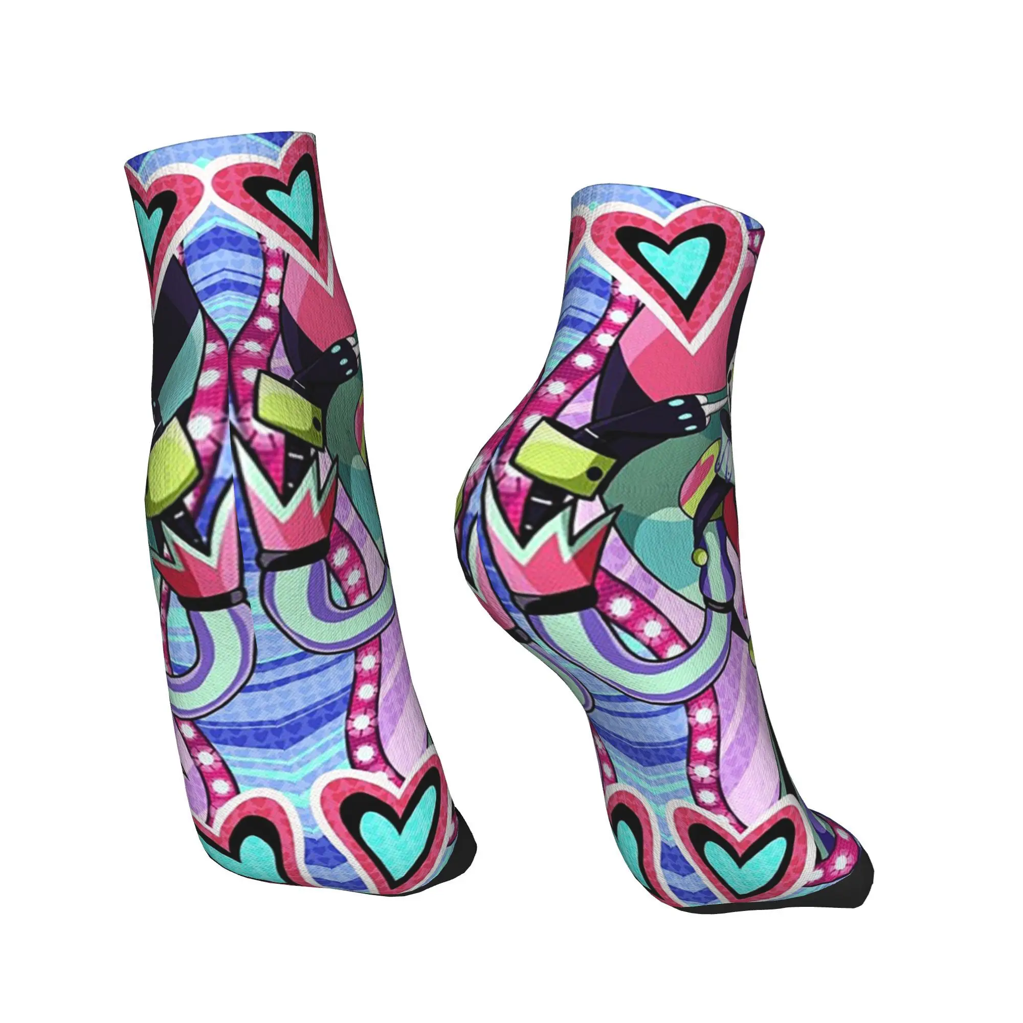 جميع المواسم Fizzarolli Helluva Boss الجوارب Harajuku امتصاص العرق الرياضة الأوسط جوارب أنبوبية جوارب الموضة الناعمة للرجال والنساء #4