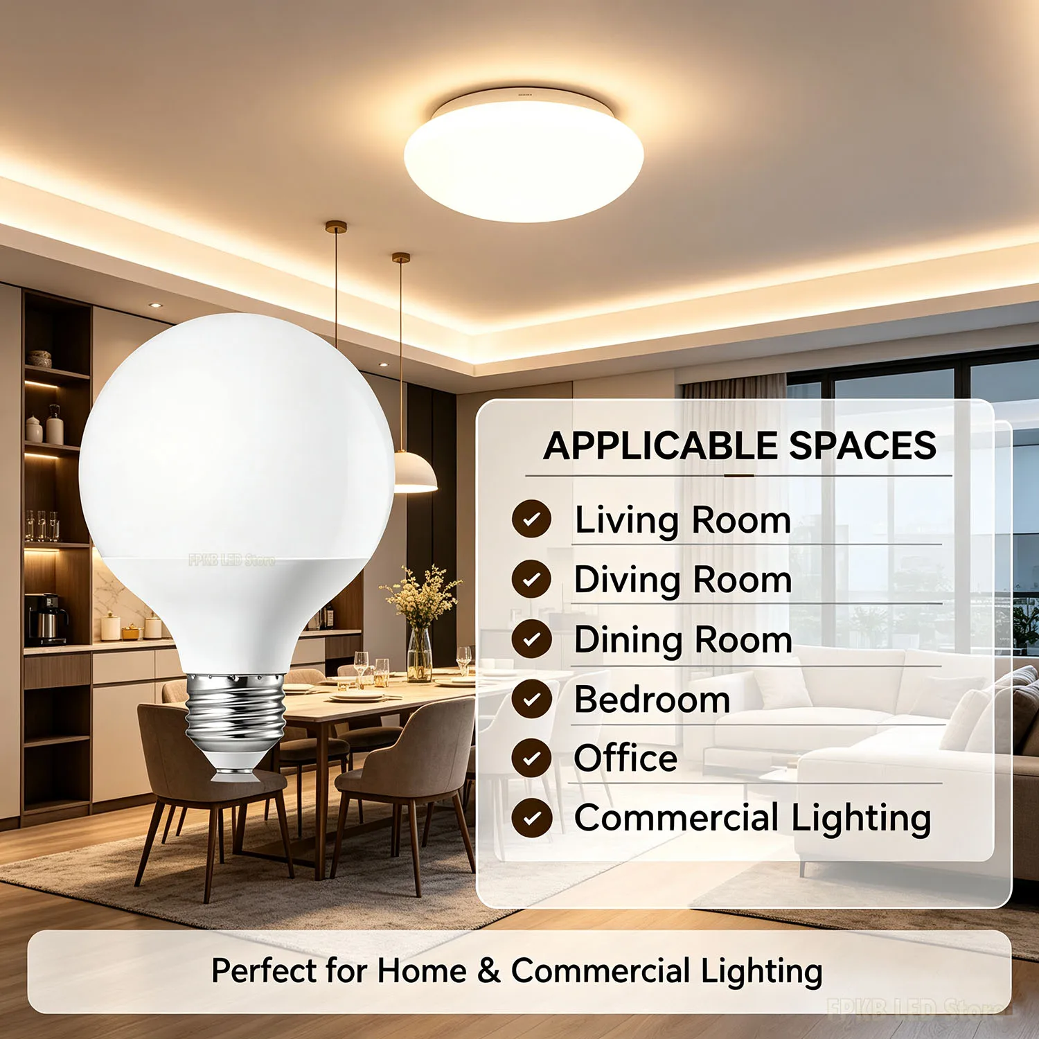 LED Bulbs E27 30W 20W 15W 7W 220V 230V G80 G95 G120 Energy Saving Global Light Lampada Ampoule LED Light Bulb LED Lamp