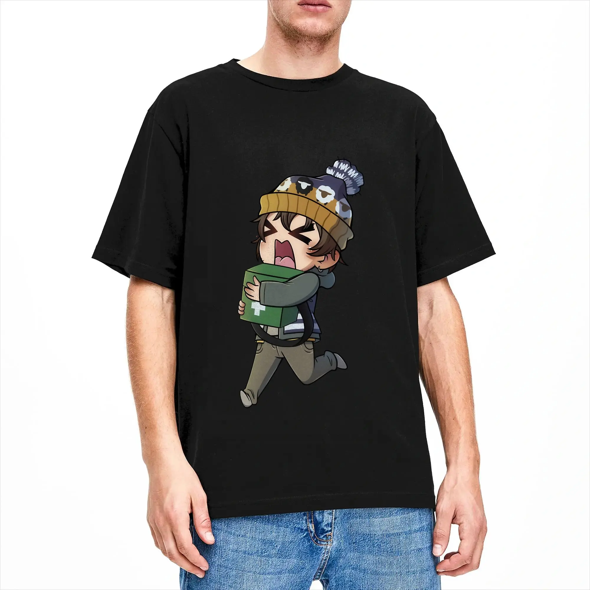 Bryan Hodukavich Chibi Medical Courier T-Shirts  Cotton Tops Vintage Short Sleeves T Shirt O Neck Trendy Cool Casual Tee Shirt