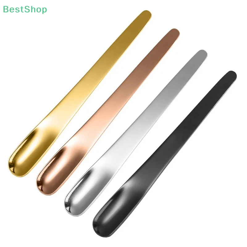 1Pc Coffee Spoon Stainless Steel Flat Forks For Dessert Small Coffee Mixer Stirring Bar Kitchen Tableware Tools