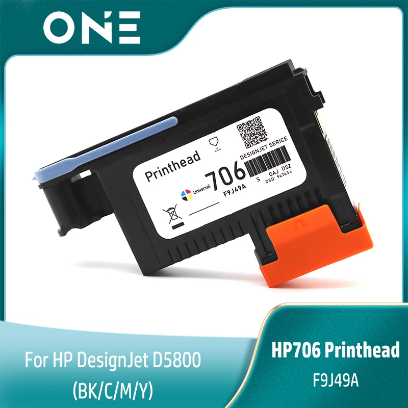 For HP 706 Printhead F9J49A Univerisal New-modified HP706 Print Head For HP DesignJet D5800 Printer Cabeça