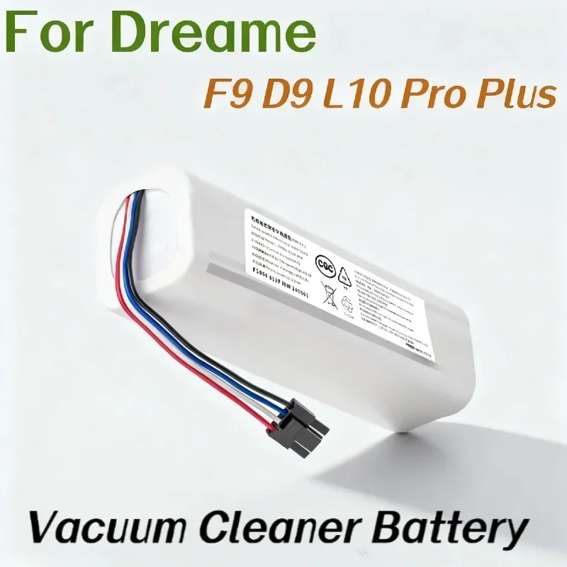 5600mAh Lithium-ion Battery,forD9/F9/L10/L10 Pro Robot Vacuum Mop Cleaner – Fits Model P2008-4S2P-MMBK 4INR19/66-2, Rechargeable