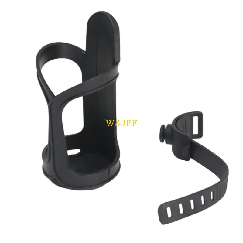 

W3JF Universal Strollers Cup Holder Secure Clamp for Water Cup Baby Bottles Drinks Fit Most Strollers Easy Installation