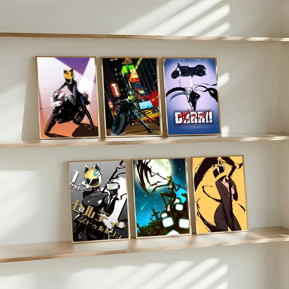 Durarara Celty Anime Posters Sticky HD Quality Wall Art Retro Posters For Home Kawaii Room Decor