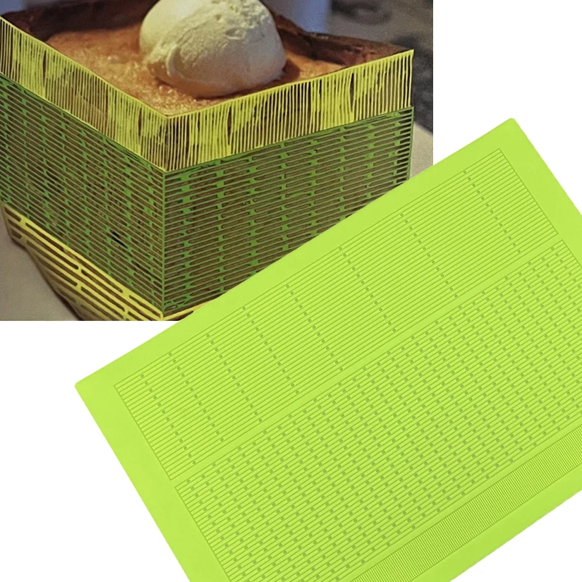 Small Check Silicone Mat to Create Sugar Lace Fondant Cake Decorating Tools Baking Mold