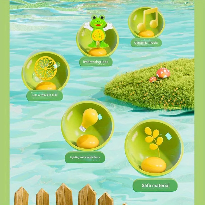 لعبة تململ الضفدع الراقص والموسيقى الخفيفة الكهربائية التعليمية - ألعاب الأطفال الصغار، هدايا مثالية لعيد الميلاد وأعياد الميلاد للأطفال #4