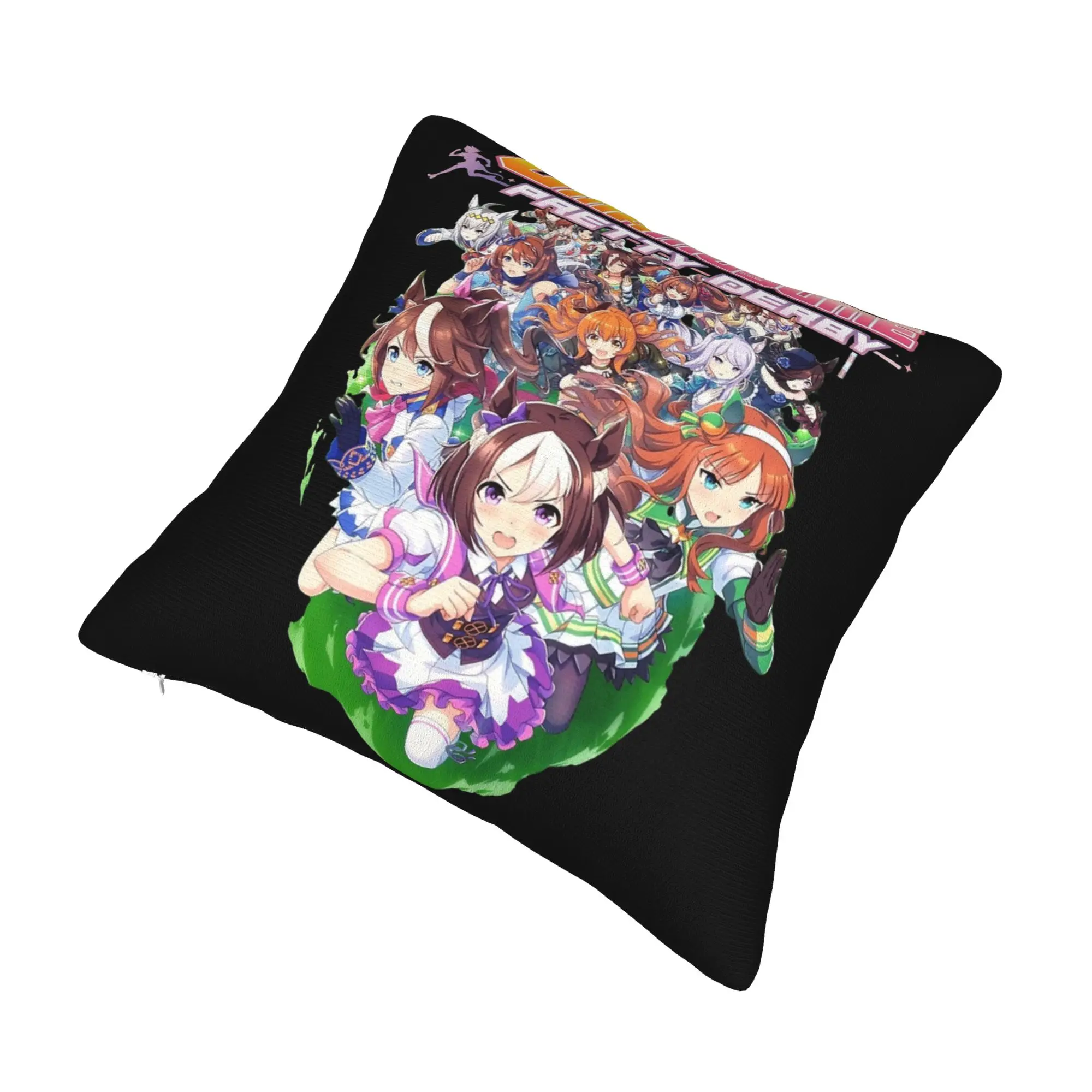 UmaMusume Pretty Derby Anime Horsegirl Pillowcase Printed Cushion Cover Gift  Pillow Case Cover Seater Dropshipping 45X45cm