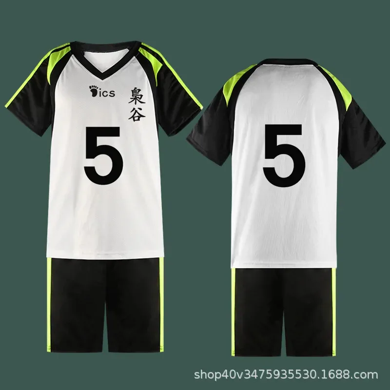 أنيمي هايكيو!! Fukurodani Bokuto Koutarou موحدة تي شيرت والسراويل تأثيري حلي Haikiyu فريق الكرة الطائرة جيرسي