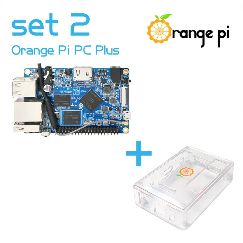 

Orange Pi PC Plus+Transparent ABS Case, Run Android 4.4, Ubuntu, Debian Image