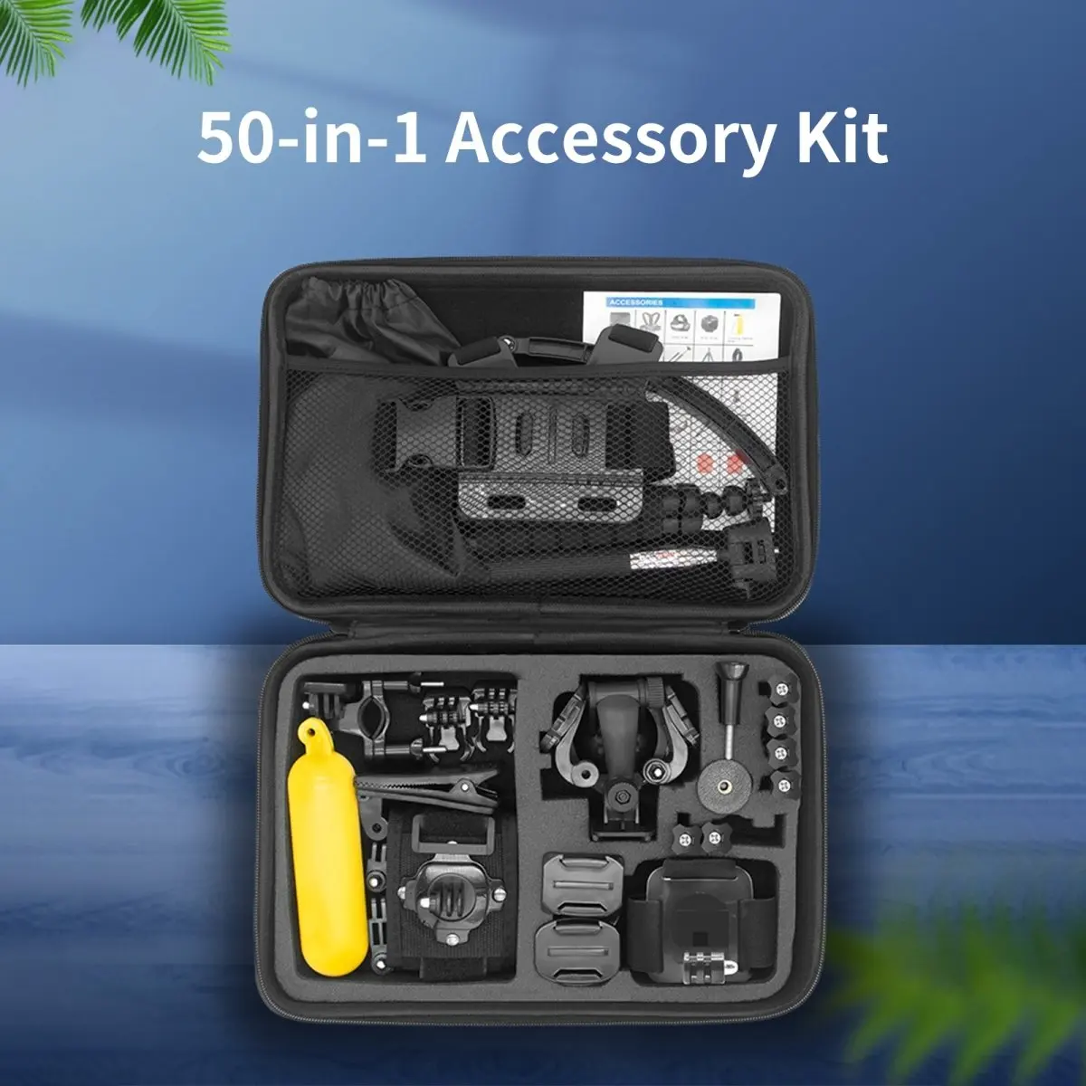 OEM Mechrig Action Camera Accessory Kit 50 in 1 For GoPro Hero/Max/Fusion DJI OSMO Insta 360 SONY  AKASO APEMAN Campark SJCAM