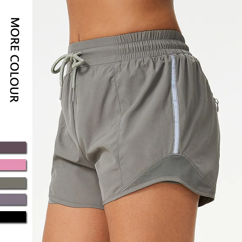 

Withered Fashion Sports Shorts Women's Summer Loose Fitness Shorts Fake Two-Piece Casual Yoga Bermuda Casual Shorts Ladies