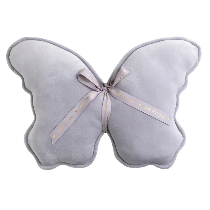 1pc Cucoloris Pillow Lifelike Maple Leaf Butterfly Ginkgo Plush Cushion Soft Stuffed Plant Toy Sofa Decor for Kids Birthday Gift