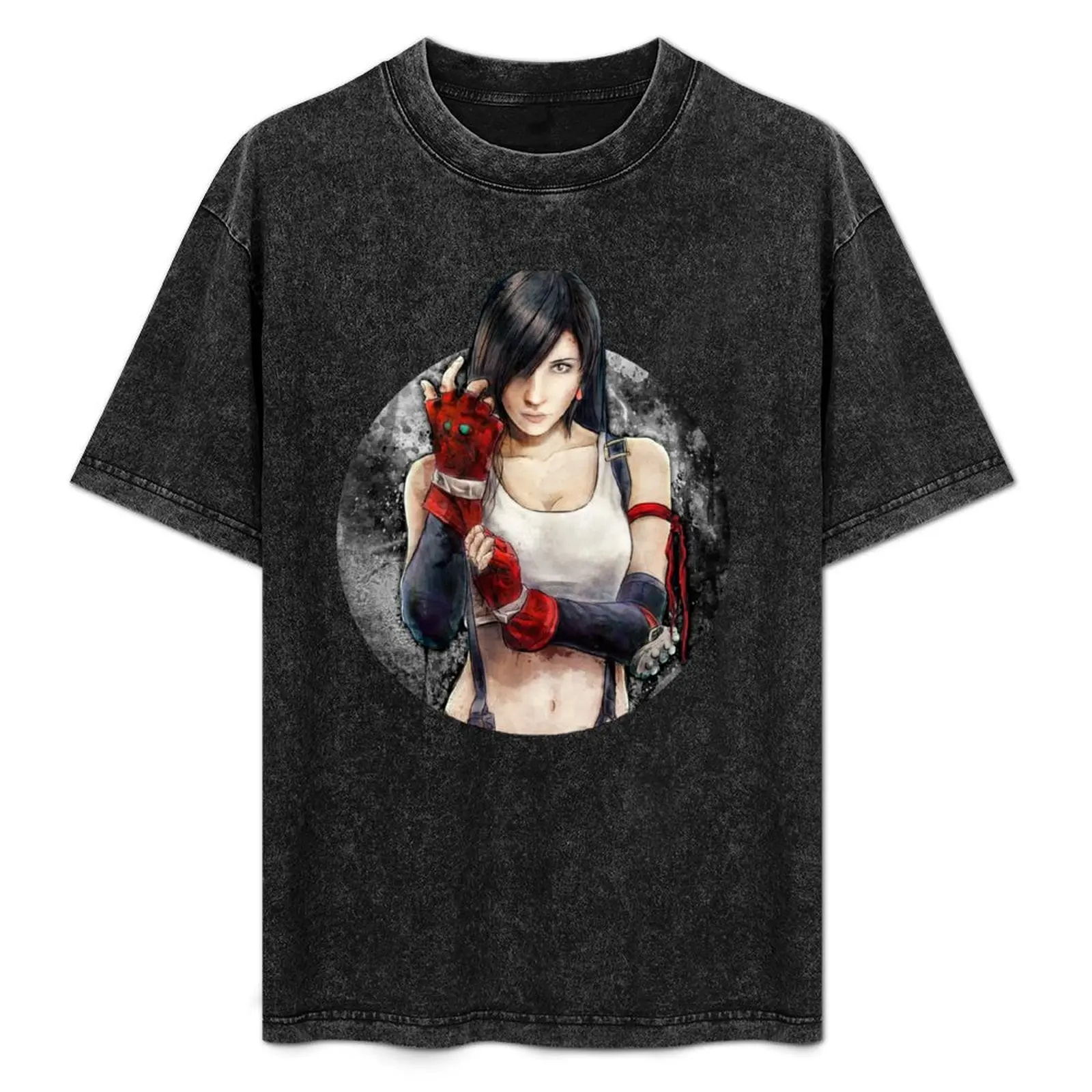 Tifa Lockhart FF7 Portrait T-Shirt Comfortable Work Wear Tee
