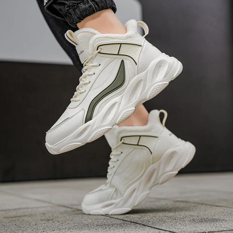 

2025 thickened fleece warm shoes, outdoor casual shoes, fashionable and versatile, non-slip and wear-resistant, sports.