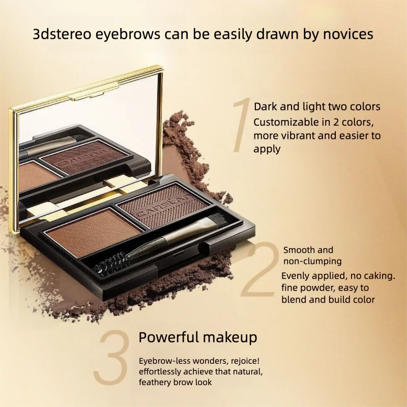 

Kazilan Eyebrow Powder Is Waterproof, Sweat-resistant, Non-fading, Natural Long-lasting, Suitable Beginners And Lazy People,