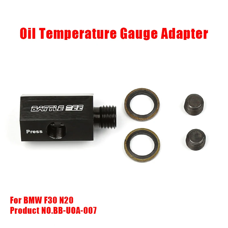 

Car Modification Sandwich Guage Adapter Oil Temp Oil Pressure Gauge Sensor Plate Adapter For BMW N20 Engine BB-UOA-007