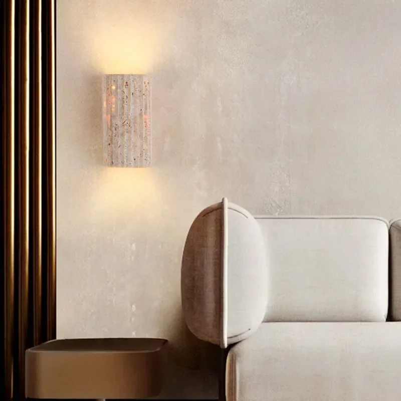 2026 Three-dimensional Natural Stone Wall Lamp For Parlor Bedroom Stairs Corridor Indoor Art Deco Sconce 3000K