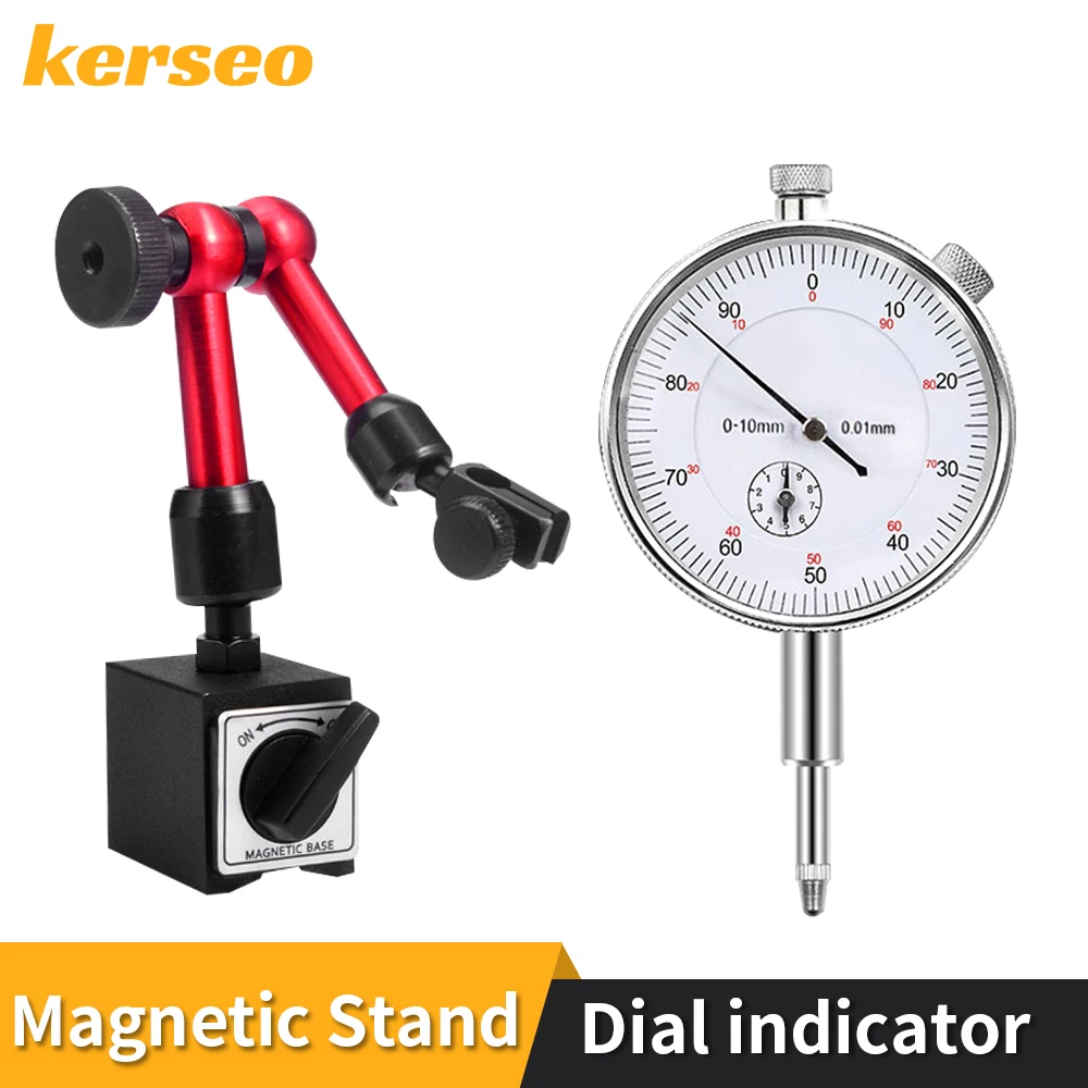 

Dial Indicator Magnetic Stand Base Magnetic Holder Dial Bore Gauge Micrometer Measure Tools Hour Type Indicator Comparator Watch