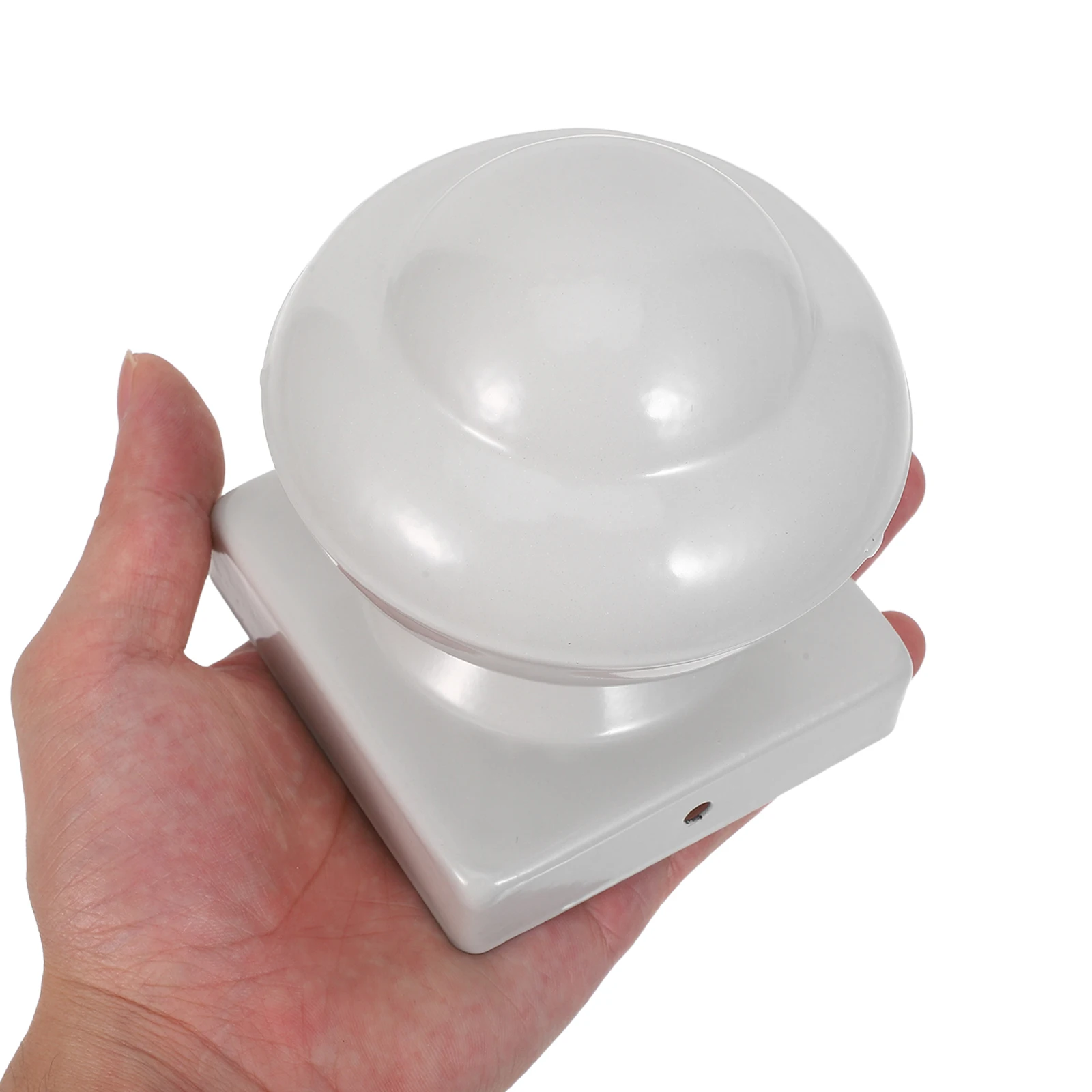 

2pcs Iron Decorative Caps Weatherproof Gate Post Covers For Outdoor Deck Railing Durable Fence Post Toppers For Yard Garden