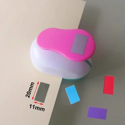 Perforadora de agujeros de espuma EVA para tarjetas de felicitación, máquina cortadora de papel Kraft hecha a mano, 20mm x 11mm, 20mm, 64mm