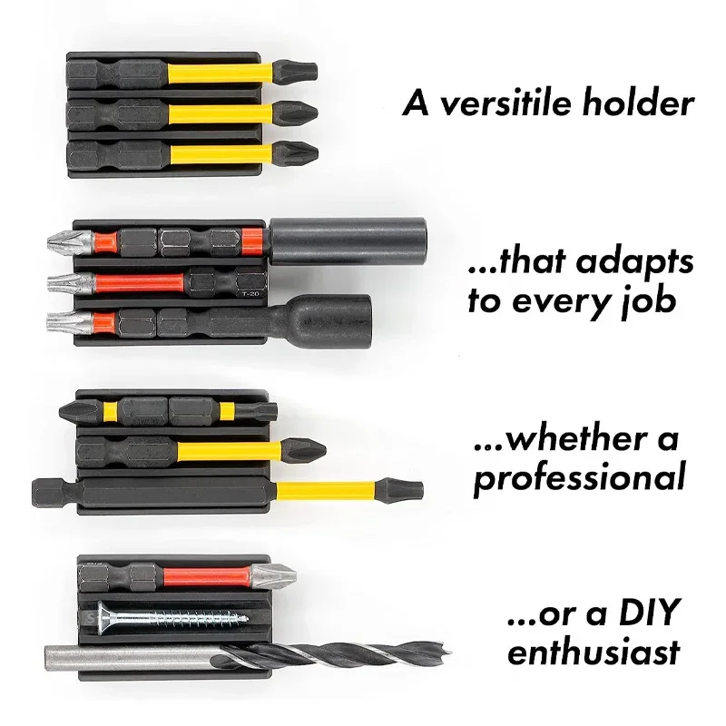 Imagem -05 - Suporte Magnético para Drivers e Brocas de Impacto Milwaukee Dewalt Chave de Fenda Bits Broca Peças de Ferramenta Elétrica 1pc